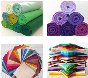Feuilles de tissu en feutre artisanal bricolage colorées tissus non tissés et pièces en feutre pour jouets en pâte créative - Product Image 6