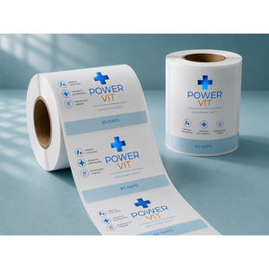 Elite Professional Chemical Supplement Label <b>Stickers</b> <b>Waterproof</b> & Adhesive Paper for Packaging Branding Product Information - Product Image 1