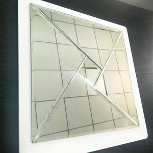 AYSHA 2025 Hot Selling Art Deco <strong>Square</strong> Glass Mosaic <strong>Mirror</strong> with Easy Installation for Home Decoration - Product Image 6