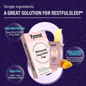 OEM/ODM Tiras Orales de Melatonina y GABA de Disolución Rápida para una Absorción Veloz, Ayuda para Dormir, para un Sueño Reparador - Product Image 4