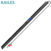 KAILES (KLS) PDU intelligent série MD 32A triphasé AC 30 ports C13 + 6 ports C19, équipement de distribution d'énergie à 6 disjoncteurs