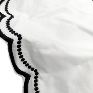 <span class=keywords><strong>Base</strong></span> de tela de punto, cuello falso bordado, cuello de pecho de PVC de doble capa grueso con ribete de encaje DIY - Product Image 3