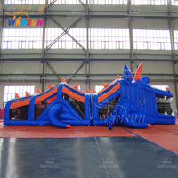 Parcours d'obstacles gonflable pour enfants WINSUN avec design lézard, en PVC, certifié CE, pour les enfants de 5 ans et plus, pour les sports et les fêtes