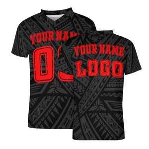 Fabricants de vêtements personnalisés sur demande, maillots de Football respirants pour hommes, t-shirts de sport polynésiens - Product Image 5