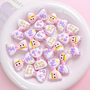 Nuevo Heavy Duty Heavy Oil Pintado a mano Arco Cuentas sueltas Diy Cadena de teléfono móvil Llavero Accesorios Cuentas acrílicas - Product Image 1