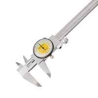 Asimeto Série 307 Calibre à cadran en acier inoxydable (+/-0,02 mm de précision, résolution 0,01 mm) Modèle 303-06-2 Roue de réglage multiple