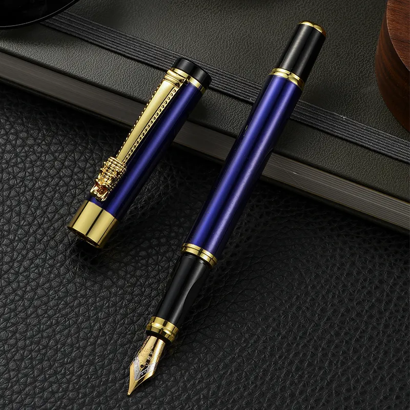 Haute qualité rouleau rouleau stylo en métal de luxe dragon stylo plume