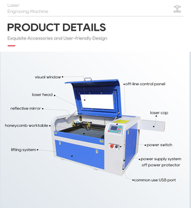 La machine de gravure 4060 est un dispositif de gravure <span class=keywords><strong>CNC</strong></span> facile à utiliser, haute performance et haute précision. - Product Image 4