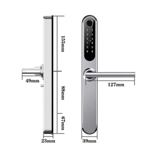 Khóa Cửa Thông Minh Tự Động Khóa Mật Khẩu, Khóa Cửa Bảo Vệ Nhà Cửa Bằng Mật Khẩu, Dùng Cho Điện Thoại Di Động, Có <span class=keywords><strong>Wifi</strong></span>, Khóa Cửa Vân Tay - Product Image 3