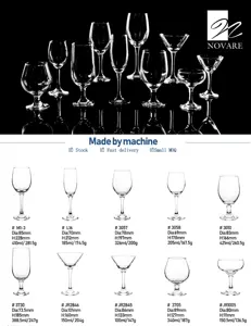 Aangepaste Middelgrote Lengte Steel Wijn Glazen Feest Drinken Glaswerk Rode Wijn Glazen Set Geschenkdoos