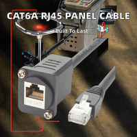 Jaringan CAT6 kabel ekstensi RJ45 Male ke RJ45 Female 1m 2m 5 m Gigabit LAN Patch Lead dinding plat Router kabel Modem