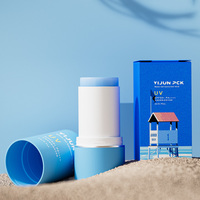 Récipient cosmétique en plastique avec logo personnalisé en gros, tube de protection solaire, emballage pour soins de la peau, bâton de baume déodorant anti-transpirant