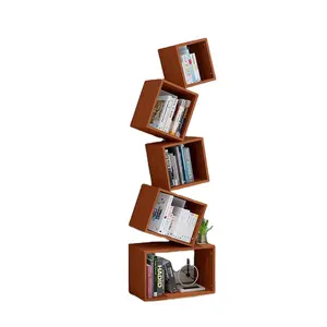 Supports de rangement en métal bois pour la maison, étagère de bibliothèque, coin mural, plusieurs niveaux, 1 pièce