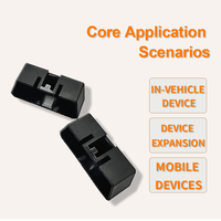 Gran oferta OBD cubierta antipolvo PA66 Nylon con enchufe OBD2 conector hembra de 16 pines coche OBDII interfaz de diagnóstico Universal tapa de obstrucción