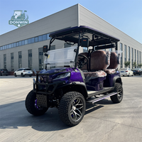 Voiturette de golf électrique robuste 4 places avec benne arrière basculante, personnalisation OEM usine