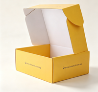 Boîte en carton ondulé personnalisée pour l'emballage de collations avec logo en couleur