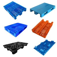 Palette plastique Euro simple face 1200*800, entrée 4 voies, charge statique 4000 kg, couleur et logo personnalisables pour entrepôt – Nouveauté très demandée