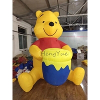 Hengyue Ours Gonflable Jaune Adorable Résistant aux Intempéries et Imperméable de Plus de 3,6 m pour Événements Commerciaux, Accessoires de Fête, Modèle Animal en Promotion