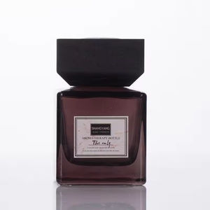 Glass <b>reed</b> <b>diffuser</b> fire-free handmade aromatherapy decoration home bedroom translucent square 3-5 months - Product Image 6