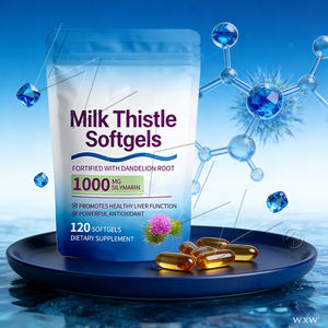 Suplemento de Etiqueta Privada, Extracto Orgánico de Cardo Mariano en Cápsulas Blandas para un Hígado Saludable - Product Image 4