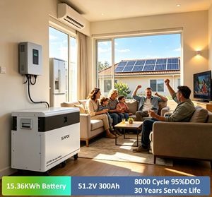 แบตเตอรี่โซลาร์ SUNPOK 51.2V 300Ah แบตเตอรี่ลิเธียม LifePo4 48V 300AH 15KWH ระบบกักเก็บพลังงาน แบตเตอรี่ LifePo4 300ah - Product Image 1