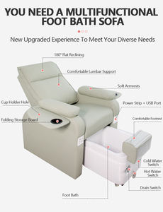 YATAI Luxus Maniküre Pediküre <span class=keywords><strong>Massage</strong></span> stuhl Hochwertige PU Leder Spa Pediküre Verstellbare Sitz Rückenlehne Nagel Salon Beauty - Product Image 6