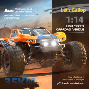 Voiture télécommandée 4x4 Monster Truck 2,4 GHz à l'échelle 1:14 avec moteur à couple élevé RS390, phares LED et barre <span class=keywords><strong>de</strong></span> roulement - Product Image 1