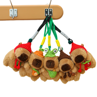 Peluche Capybara Mignonne de 12 cm, Figurine en Peluche Douce, Rembourrage en Coton PP, Doublure en Maille, Cadeau d'Anniversaire pour Enfants, Anti-Stress