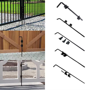 24 inch hiện đại nhiệm vụ nặng nề thép không gỉ mía Bolt Drop Rod Vinyl hàng rào cổng an ninh ngoài trời Vườn Sân cửa chốt khóa - Product Image 6