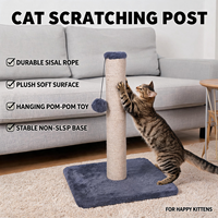 Poteau à gratter pour chat en velours moderne classique en gros, arbre à grimper pour chat vertical de grande taille, arbre à grimper pour chat à 2 niveaux, jouets pour chat pour petits animaux