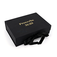 Échantillon gratuit, boîte rigide magnétique rectangulaire noire personnalisée, emballage pour roses de la Saint-Valentin, boîte en papier personnalisable, coffret cadeau pour fleurs