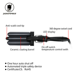 <span class=keywords><strong>Top</strong></span> <span class=keywords><strong>10</strong></span> Selling Product Bag Styling Tool Hair Curling Wand, New Design Hair Perm Machine Professional 3 Barrel Curling Iron - Product Image 4