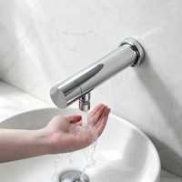 HLK Premium Robinet à capteur intelligent mural Robinet de lavabo automatique sans contact Noyau de valve en céramique Nouveau design pour l'application de la chambre à coucher