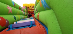 Château gonflable Moonwalk EU pour l'extérieur, avec toboggan et obstacles, pour fêtes et locations, avec bouche mobile - Product Image 5