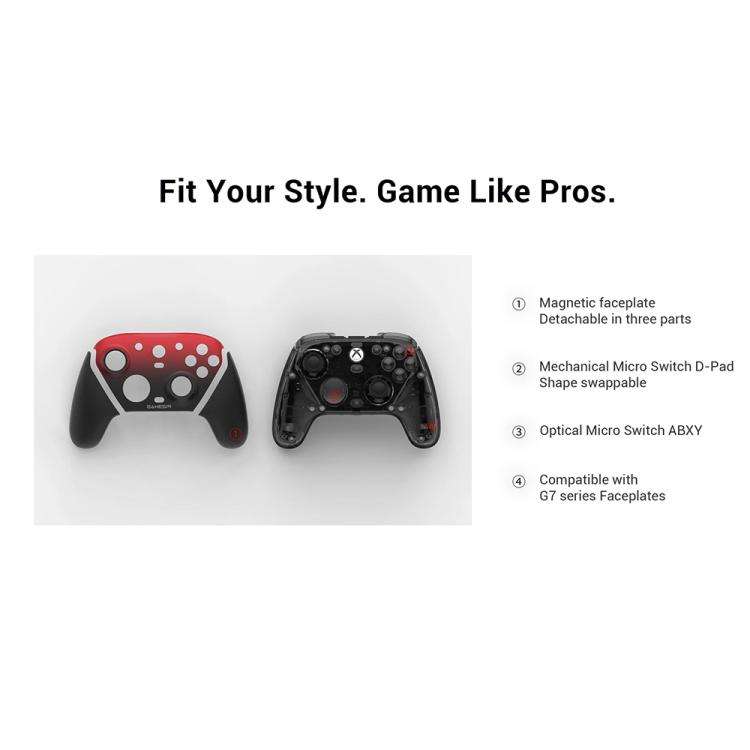 ORANGLES GameSir G7 Pro Tri-Mode Wireless Controller | Hall Effect TMR Sticks, Hair Trigger Mode, 1000Hz Polling, Charging Dock – White (Kuwait) - elegant presentation - exhibiting components - Image 6 of 6 | ideal for home | Discount on GameSir G7 Pro Tri-Mode Wireless Controller | Hall Effect TMR Sticks, Hair Trigger Mode, 1000Hz Polling, Charging Dock – White (Kuwait) Virginia | Free Shipping ORANGLES
