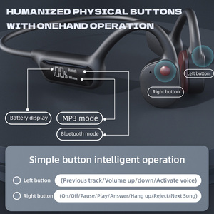 X10 30M Super Waterproof IPX8 Professional Bone Conduction Swimming Earbuds LED Display with MP3 32GB Player Wireless <strong>Headphones</strong> - Product Image 6