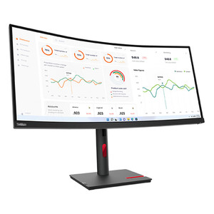 จอภาพโค้ง LCD ระดับมืออาชีพ ขนาด 34 นิ้ว ความละเอียด 3K WQHD Lenovo ThinkVision T34w-30 สำหรับธุรกิจและเกมมิ่ง รองรับ HDR ปกป้องสายตา มีพอร์ตเชื่อมต่อหลากหลาย รวมถึง USB-C - Product Image 2