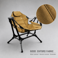 Fauteuil balançoire pliant Venture Tails pour extérieur, plage, pêche, voyage, parc, en alliage d'aluminium 7075, tissu Oxford 600D, avec appui-tête, portable