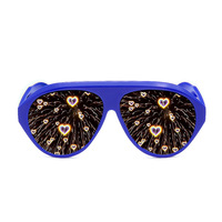 Lunettes de soleil pilote à effet de feux d'artifice UV400, à diffraction, pour soirées, spectacles lumineux et événements en bar – Nouveauté 2026, Vente Flash