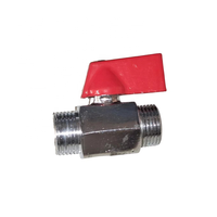 Vanne à boisseau sphérique personnalisée, manuelle, 2 voies, pour gaz et eau, double filetage mâle, mini, en bronze poli, 1/2''-4''