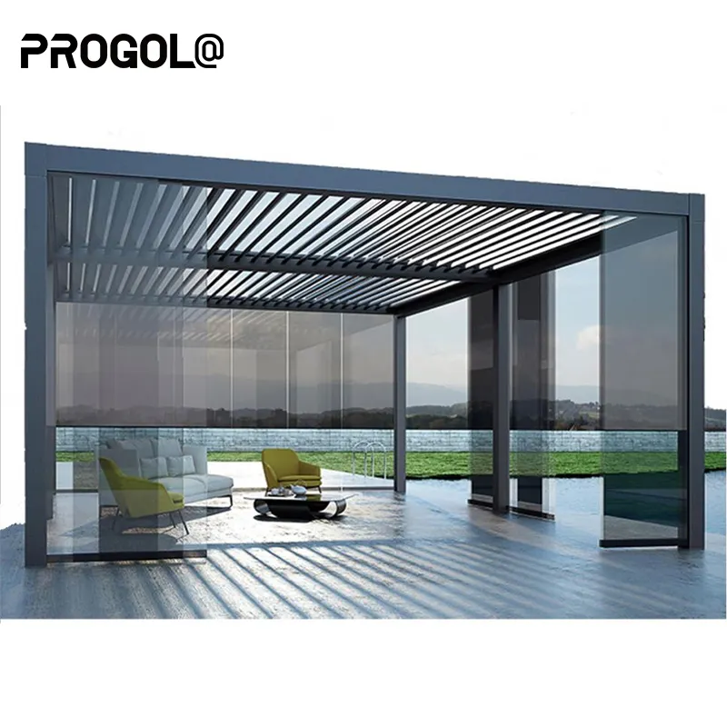 APRO 판매 가격 중국 야외 시스템 pergola bioclimatique 자동 pergola 알루미늄 방수 pergola