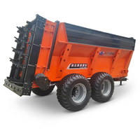 Pompe à fumier verticale tout-terrain à broyeur à fléaux |   Pneus de flottation pour essieux lourds |   Largeur de couverture de 8 à 15 m |   Fonctionne avec Muddy Fields PTO
