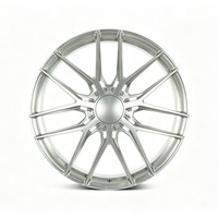 Rines de Aleación Forjados de Primera Calidad en Plata Pulida de 20 Pulgadas, Diseño Multirradio Cóncavo Profundo, 5x130 para Porsche 911 Cayenne Macan Taycan
