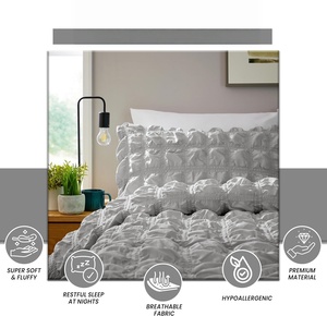 Luxury Duvet Bedding <b>Set</b> Customized 3 PCS Solid Colors King Size Duvets Cover <b>Set</b> - Product Image 2