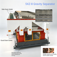 Machine de nettoyage et de séparation des graines par gravité personnalisée pour l'élimination des graines moisies, infestées par les insectes, creuses, cassées, avec table de gravité et purificateur d'air