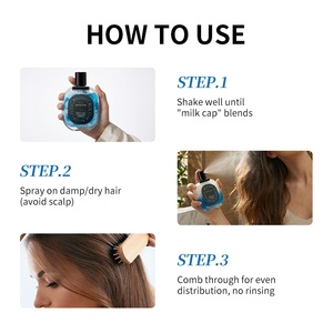 Spray d'huile capillaire essentielle au lait de luxe, biologique, en gros, anti-frisottis, hydratant, réparateur, spray d'huile capillaire - Product Image 6