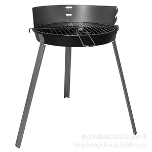 Mini BBQ Grill Portable Foldable Detachable Assembly Outdoor Charcoal Grill H56*49cm - Product Image 3