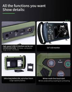 Mesin USG Portabel Kelas Atas, Instrumen USG Hewan Lainnya untuk Hewan/Hewan Peliharaan - Product Image 4