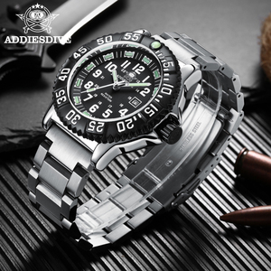 <span class=keywords><strong>Montre</strong></span>-<span class=keywords><strong>bracelet</strong></span> ADDIESDIVE 050s en acier inoxydable, de luxe, étanche, lumineuse, avec date, pour <span class=keywords><strong>homme</strong></span>, acceptant les commandes ODM et OEM, mouvement à quartz. - Product Image 2