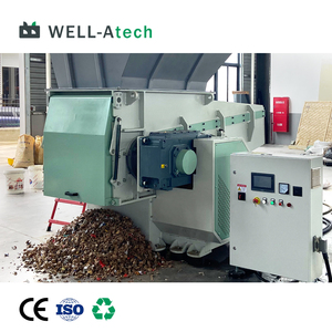 Chất thải Jumbo dệt túi đơn trục Shredder công nghiệp rơm phế liệu nhựa phim Pallet PVC Pet băm nhỏ Máy - Product Image 5